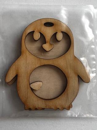Raw Penquin Ornament