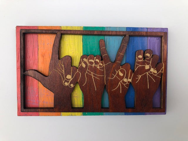 1 Rainbow "LOVE" Magnet