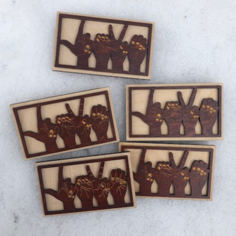 5 "LOVE" Magnets