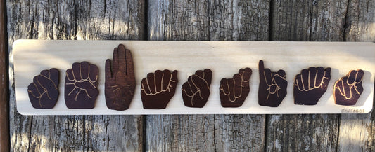 Flat ASL Name Board